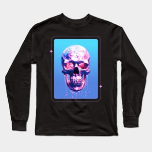 Sinister Skulls Vaporwave Long Sleeve T-Shirt